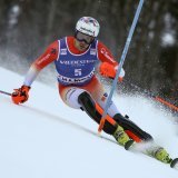 Daniel Yule en action lors du slalom de Chamonix